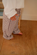 Plum Check Pants