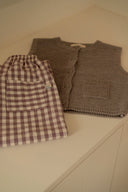 Plum Check Pants